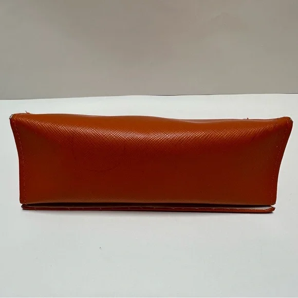 Tory Burch Classic Orange Glasses Case - Picture 5 of 8